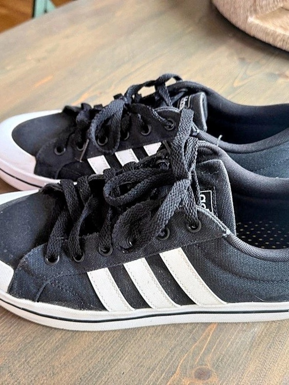 adidas Daily 3.0 Color Block Sneakers Black & White US 10